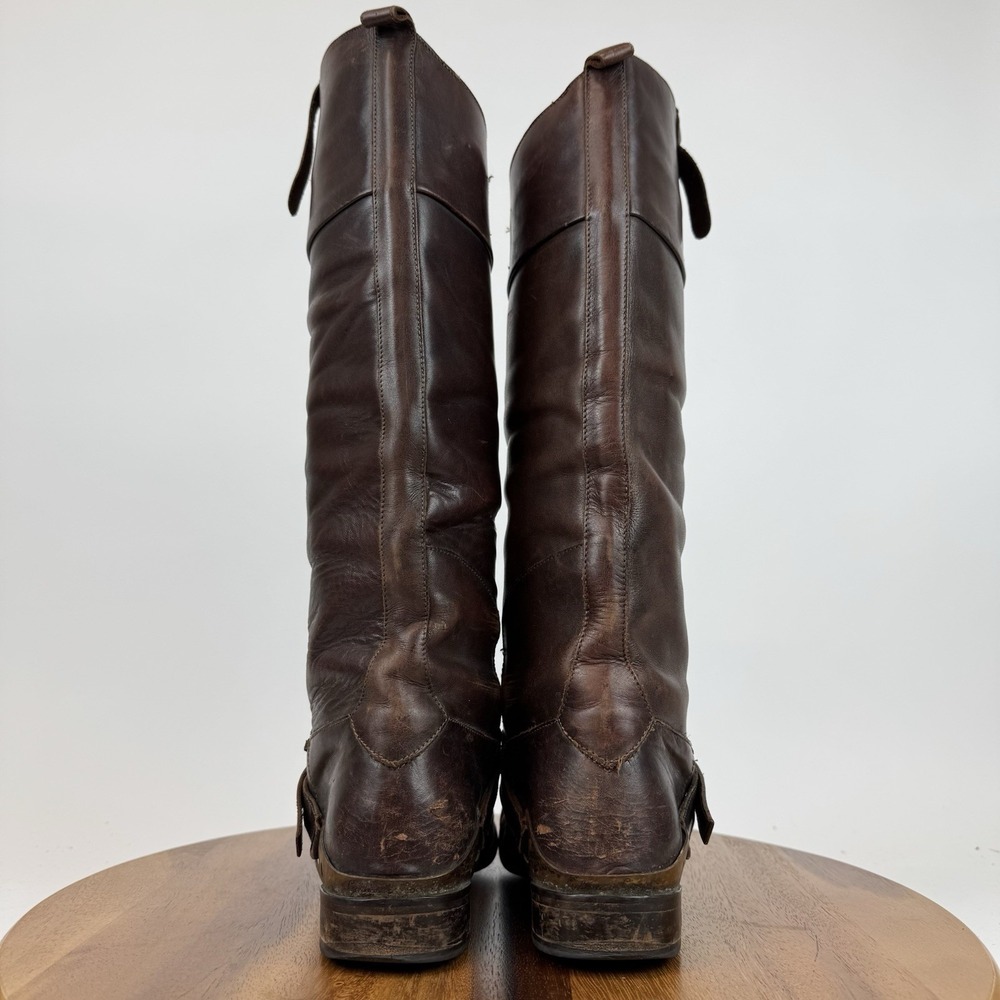 Womens Golden Goose Charlye Brown Leather Tall Knee High Riding Boots Size EU 38 - Picture 4 of 10